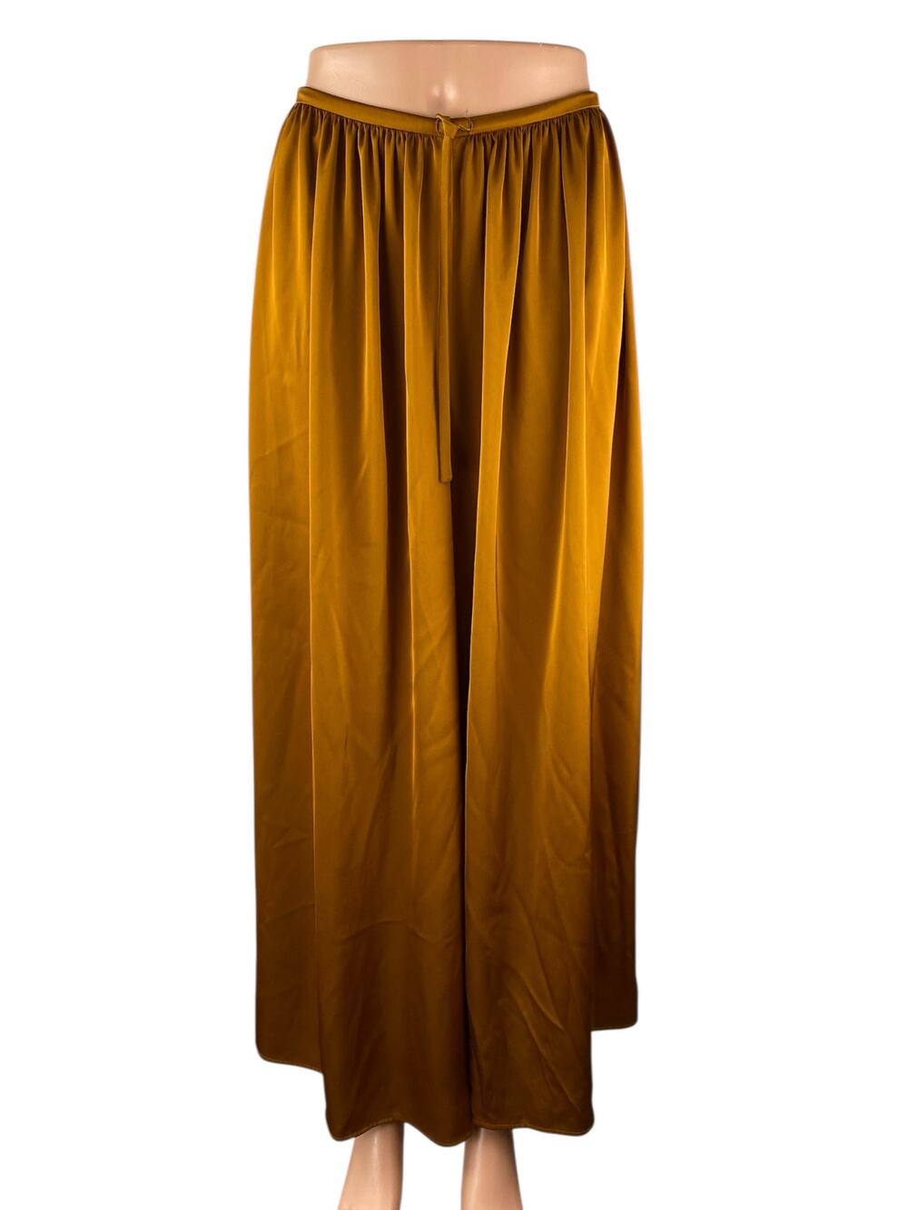 NAP Loungewear Free Flowing Women's Satin Wide Leg Palazzo Trousers Pants Sz XL
